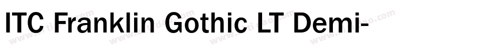 ITC Franklin Gothic LT Demi字体转换